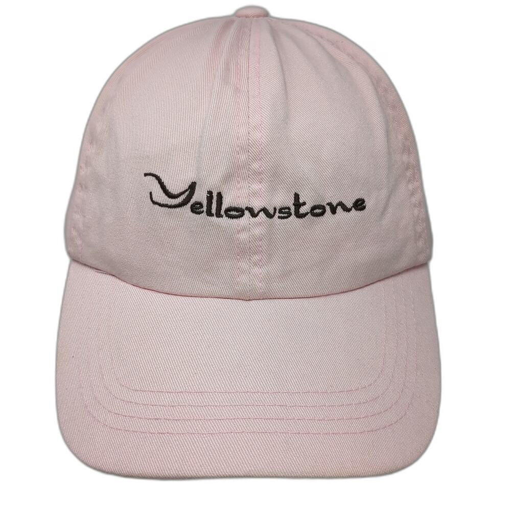 MV Sport Yellowstone Pink One Size Baseball Cap Slideback Embroidered Hat